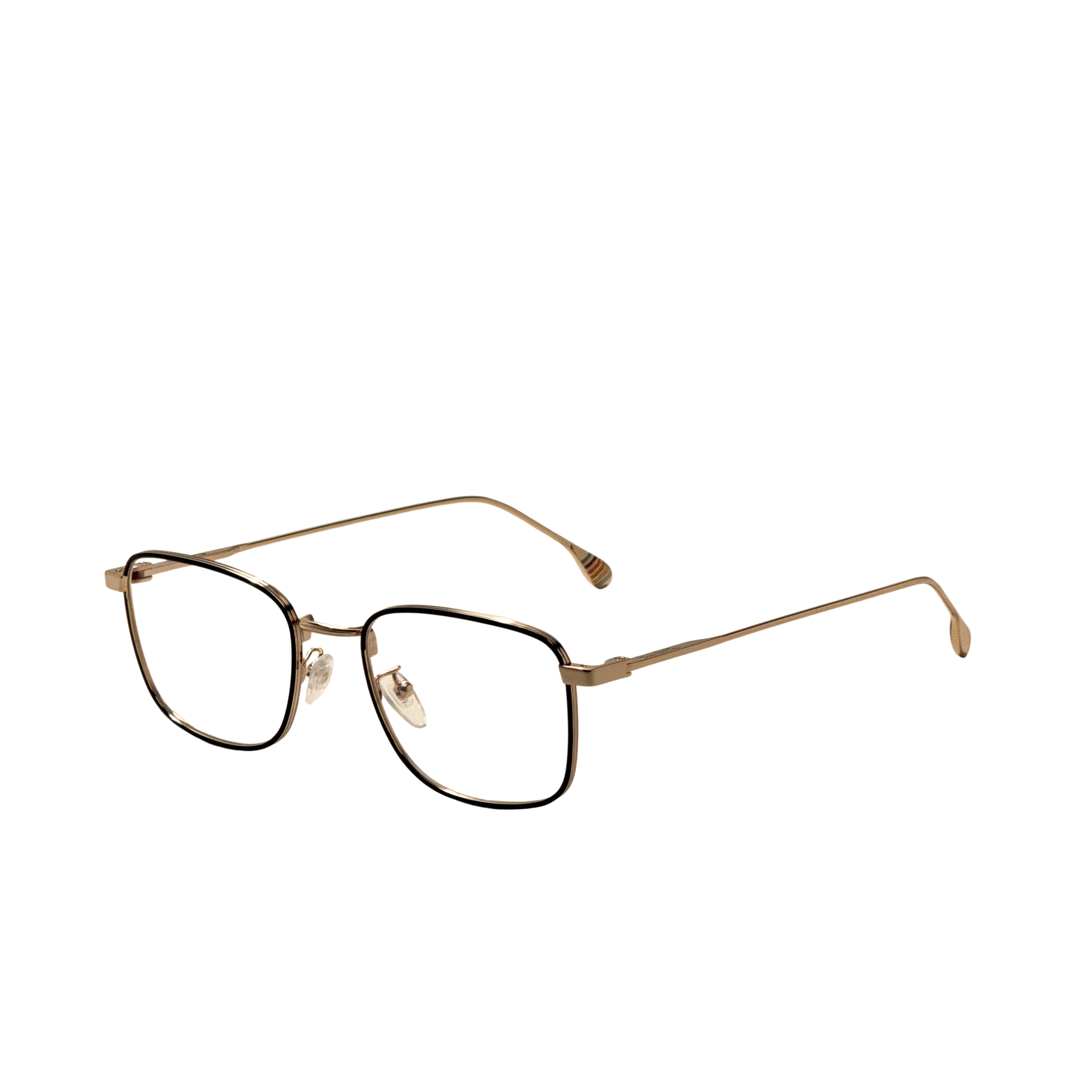 Paul Smith Men's Garrick 52mm Shiny Light Gold Black Eyeglasses PSOP09652-002-52