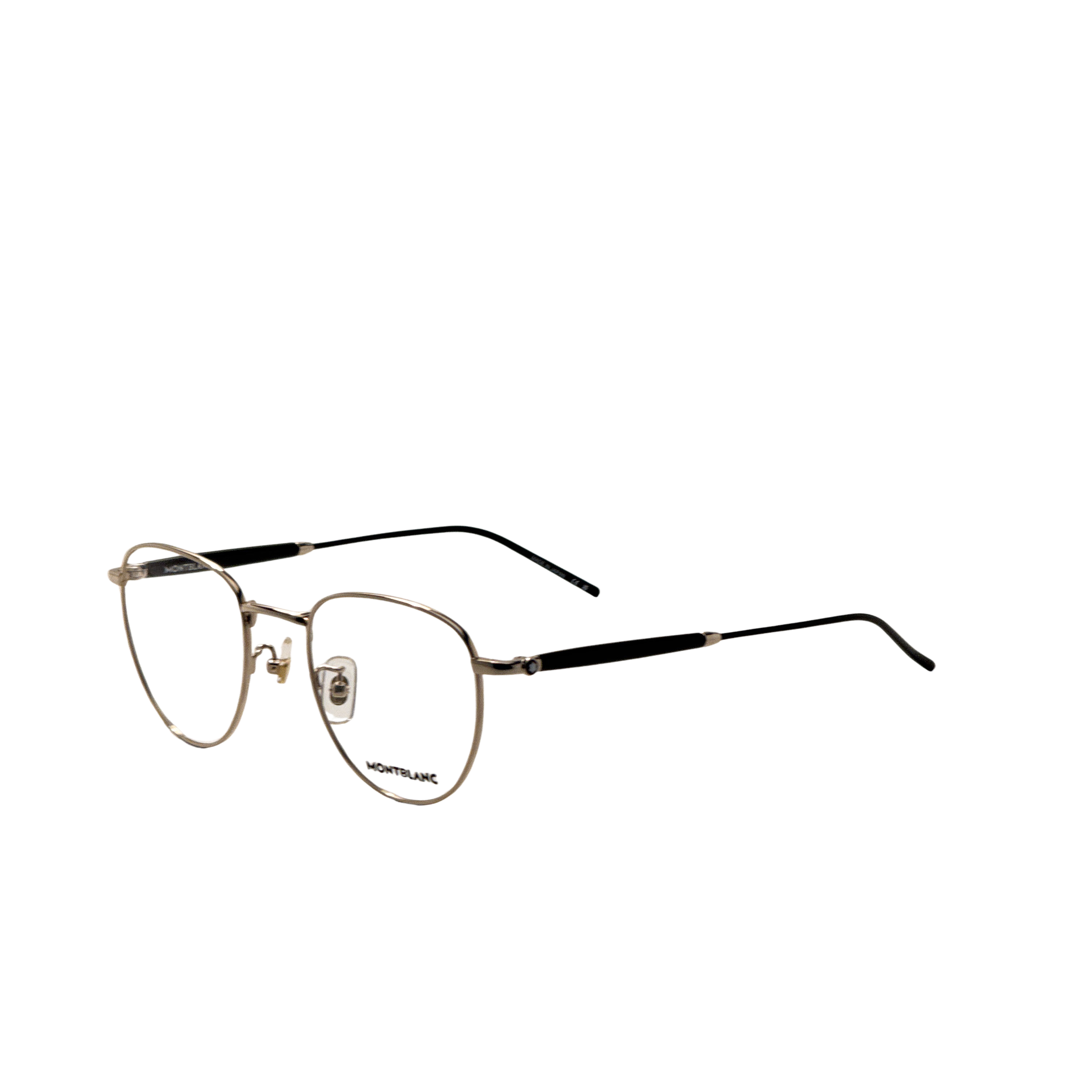 Montblanc Men's 50 mm Black Gold Eyeglasses MB0410O-001-50