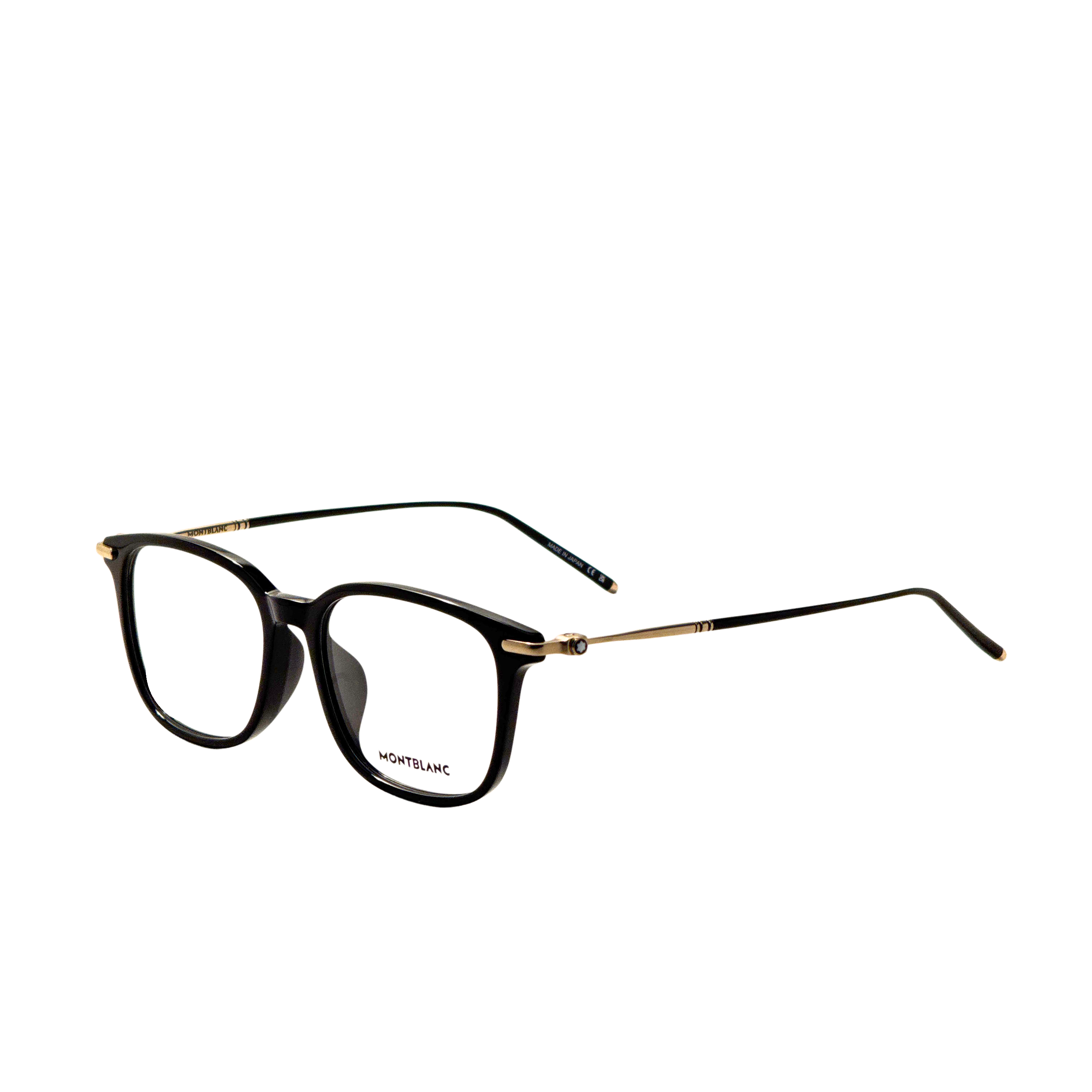 Montblanc Men's 54 mm Black Gold Eyeglasses MB0413OA-002-54