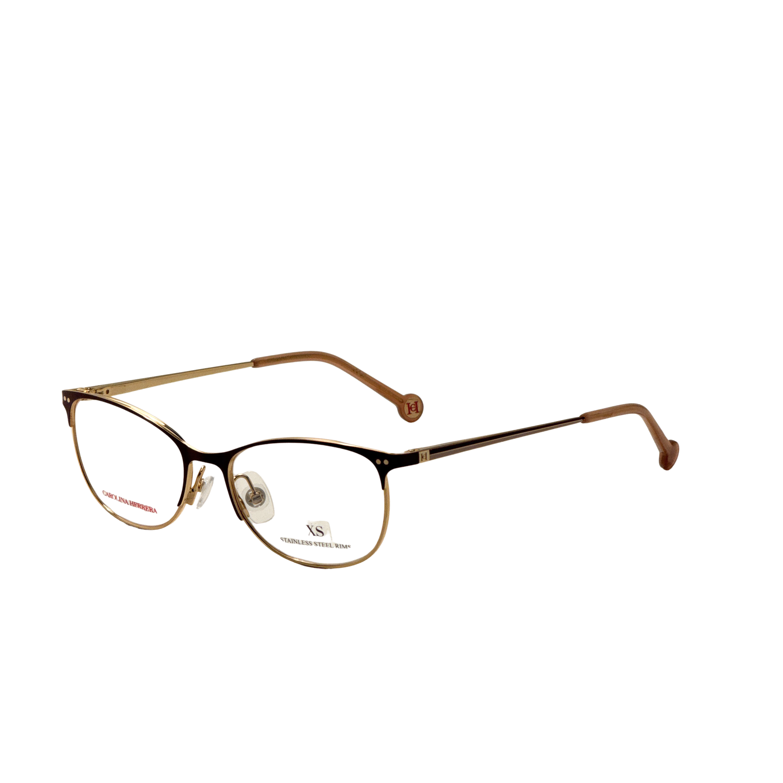 Carolina Herrera Women's 51mm Gold Burgundy Eyeglasses HER0168-NOA-51