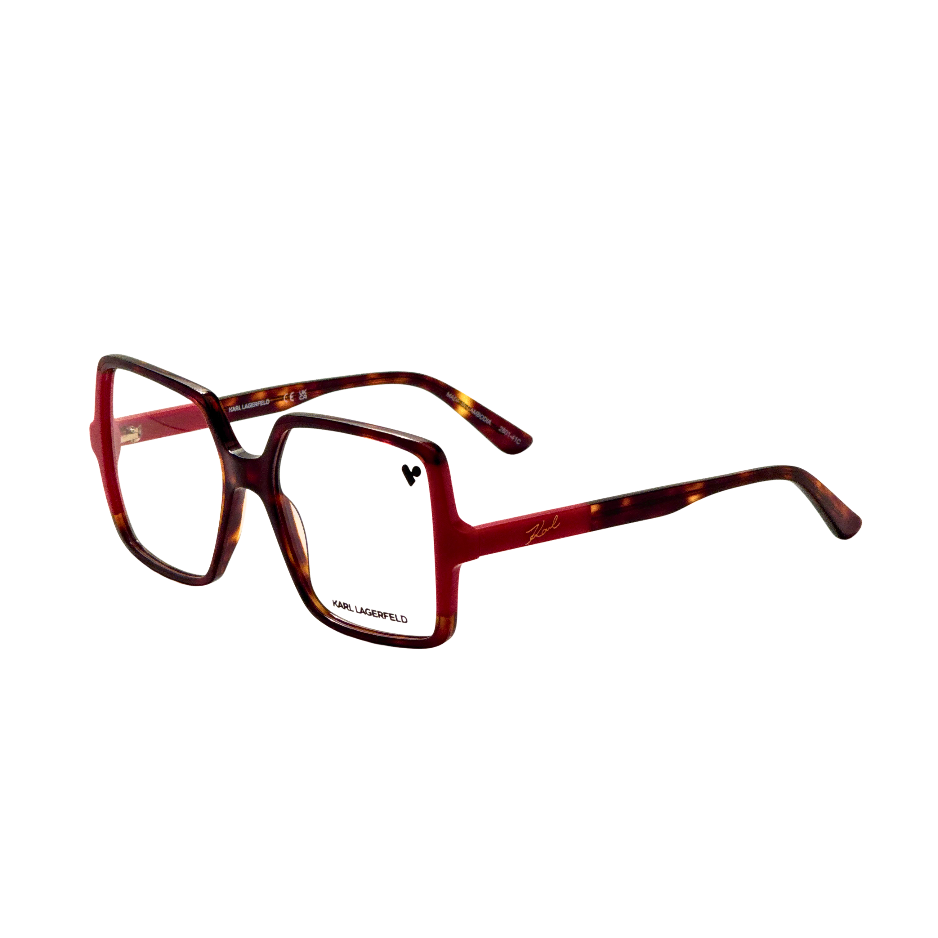 Karl Lagerfeld Women's 54mm Dark Tortoise Red Eyeglasses KL6169-255-54