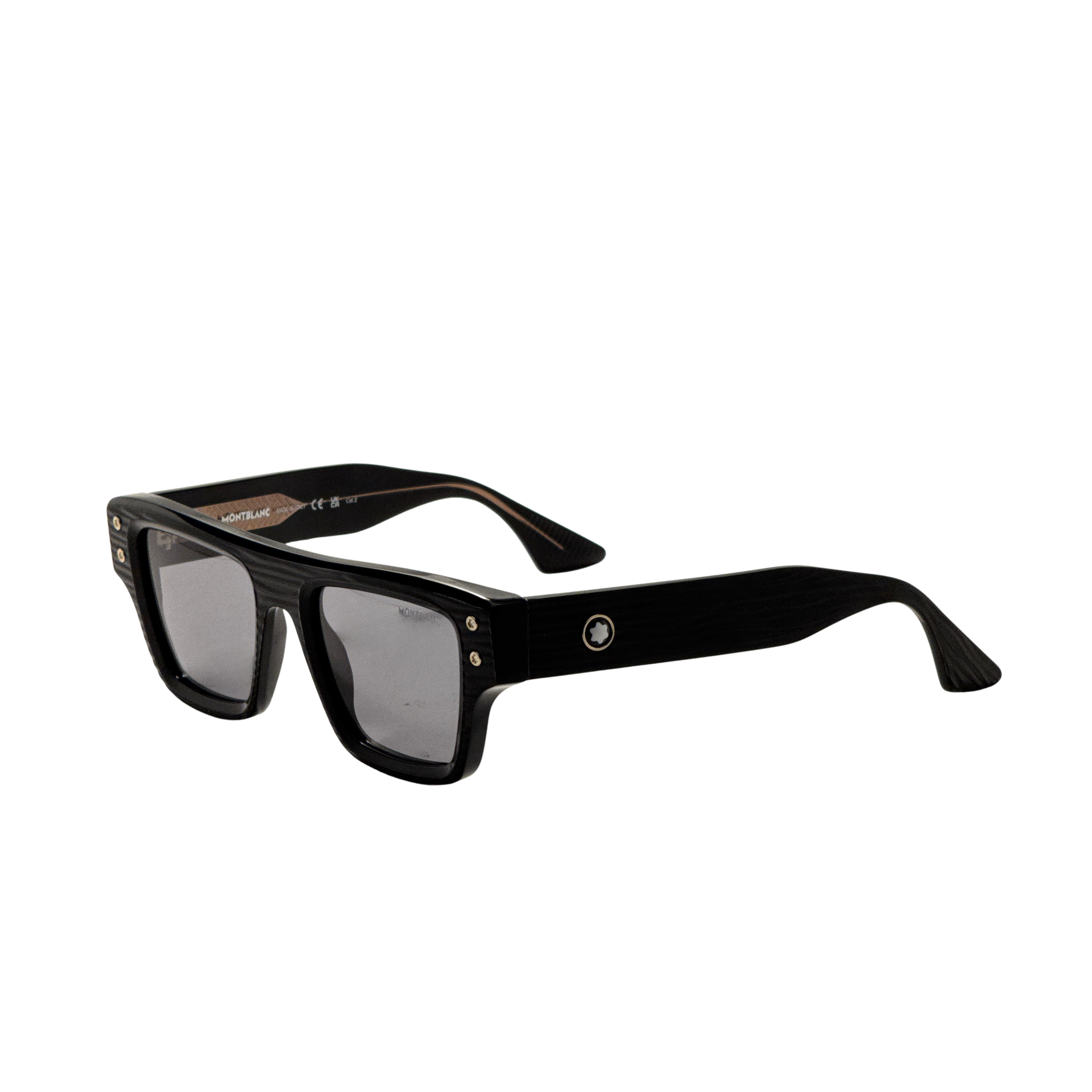 Montblanc Men's 52 mm Black Sunglasses MB0253S-011