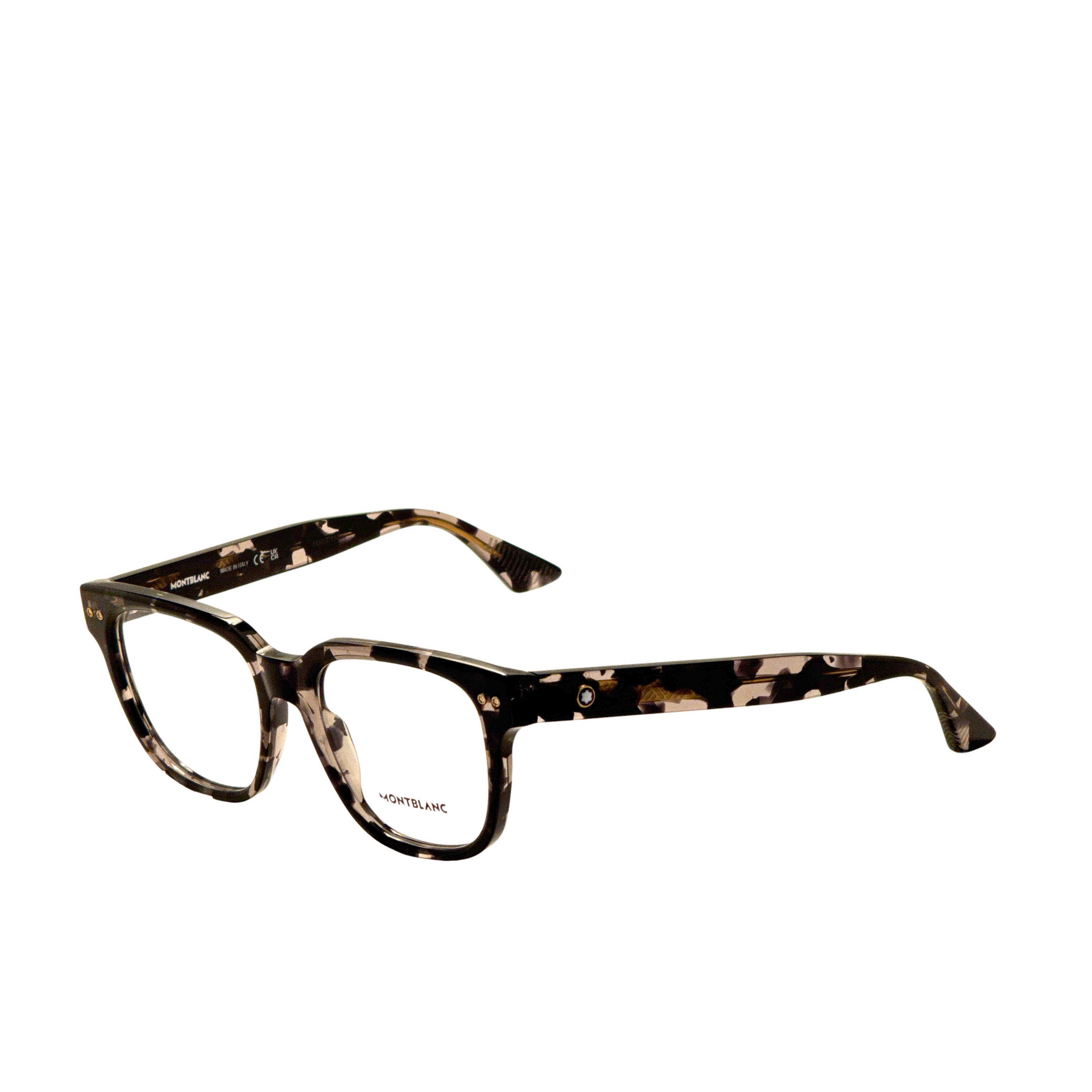 Montblanc Men's 53 mm Black Tortoise Eyeglasses MB0321O-003-53