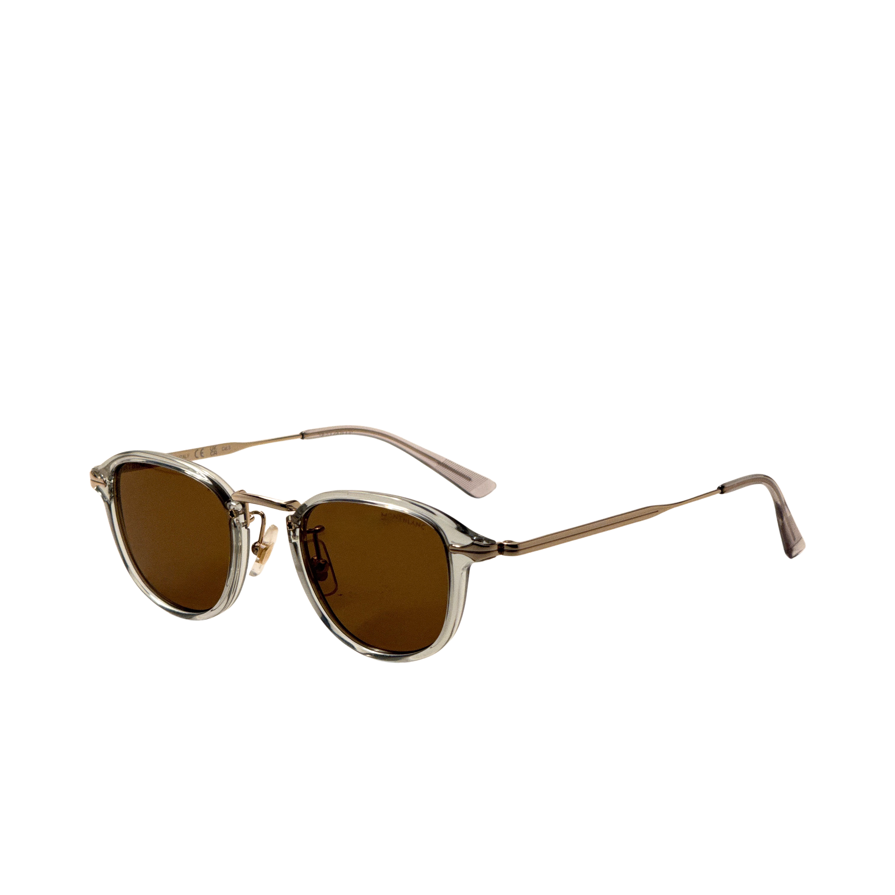 Montblanc Men's 48 mm Grey Gold Sunglasses MB0336S-003-48
