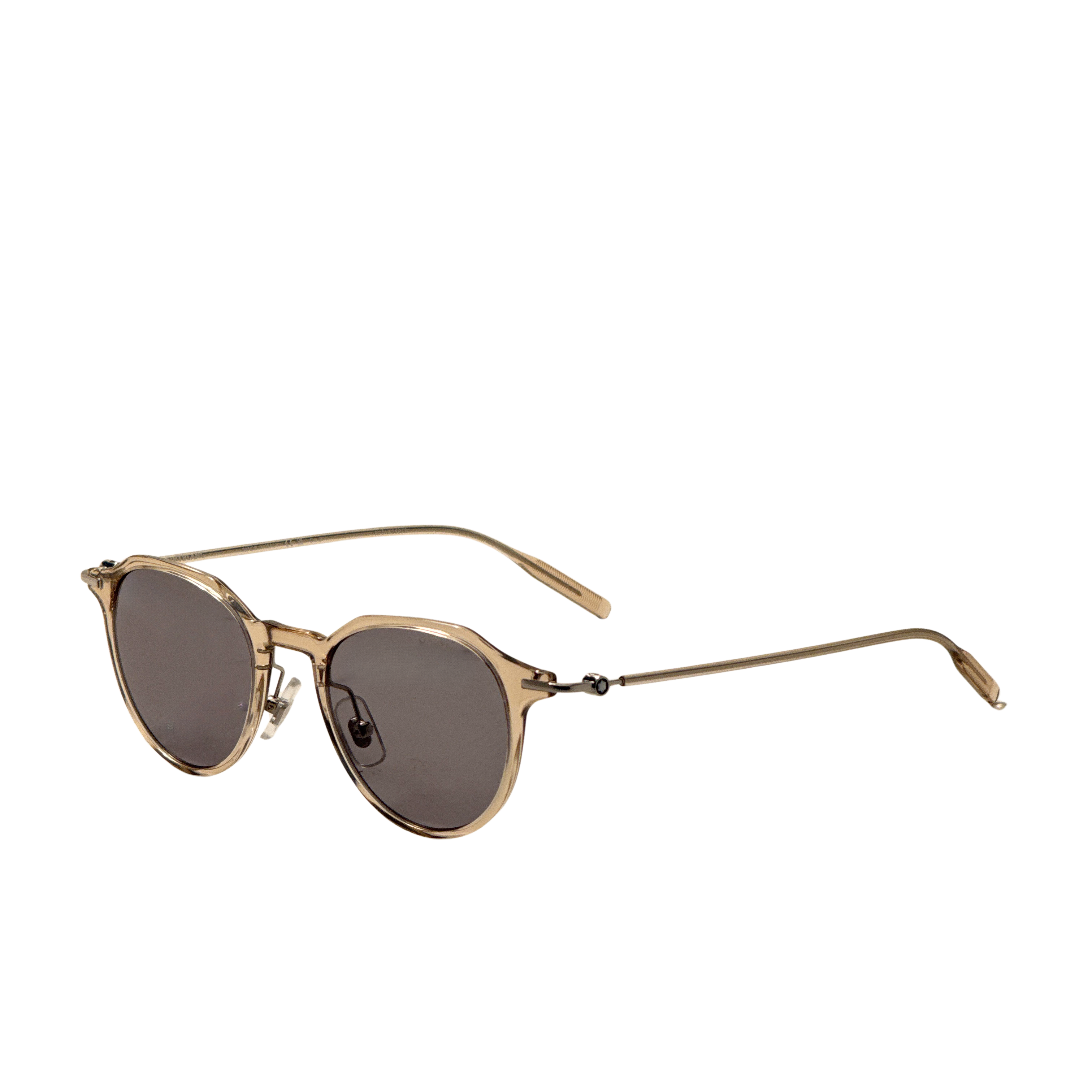 Montblanc Men's 49 mm Beige Eyeglasses MB0355S-004-49