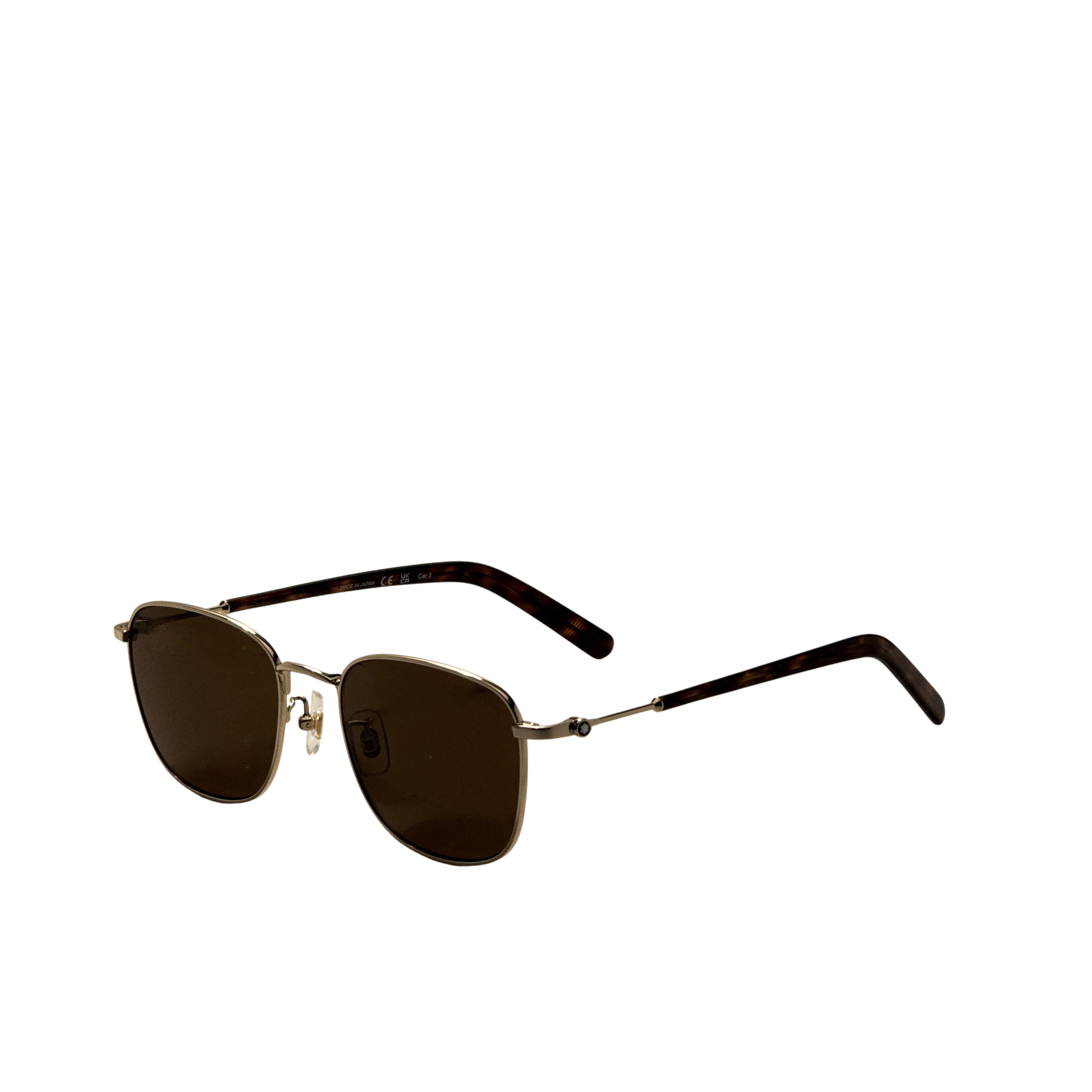 Montblanc Men's 55 mm Gold Sunglasses MB0392SA-004