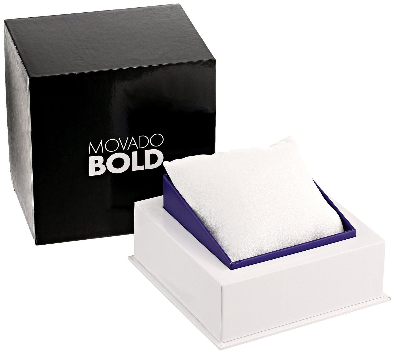 Movado Bold Black Museum Dial Rustic Brown Leather Strap Mens Watch 3600305