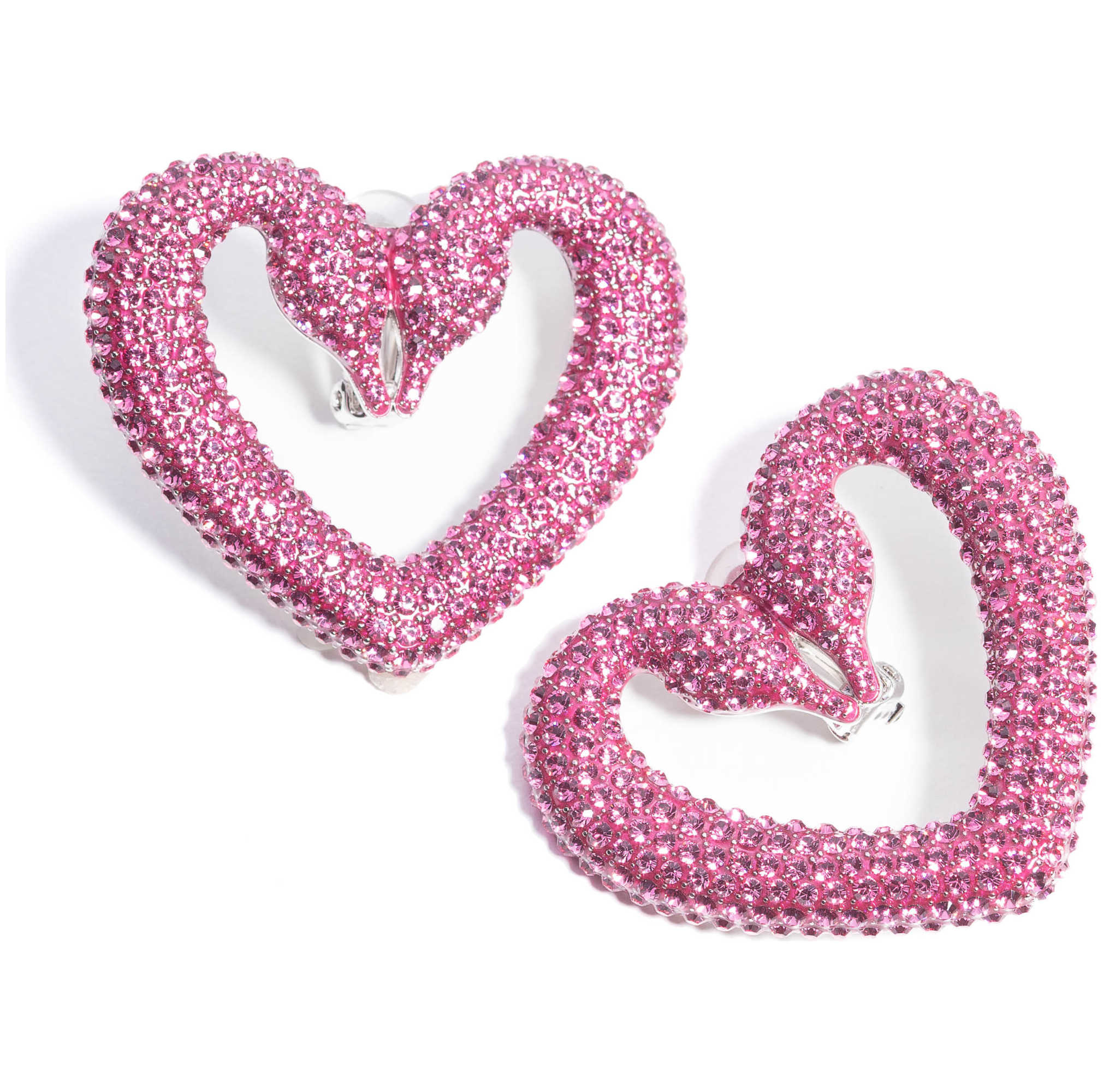 עגילים Una עם קריסטל סגול של Swarovski
