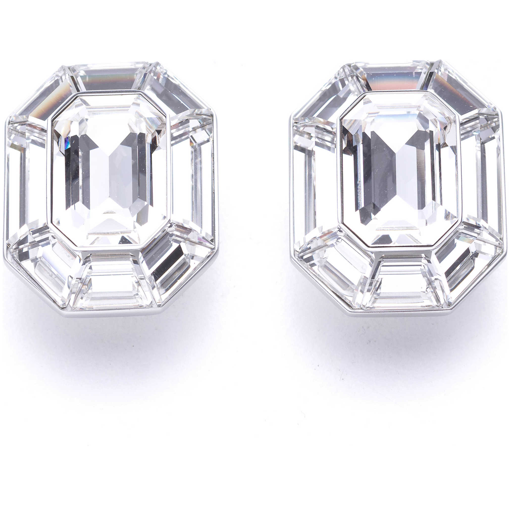 עגילים Lucent עם קריסטל לבן של Swarovski