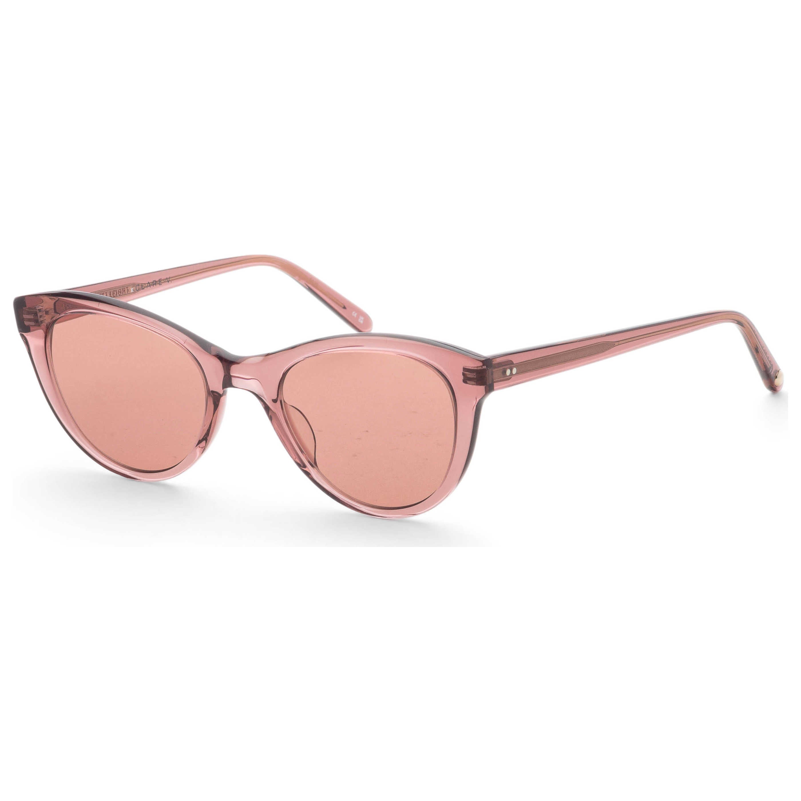 משקפי שמש Garrett Leight דגם x Clare Viver לנשים 47 מ״מ בצבע ורוד Sun Bio