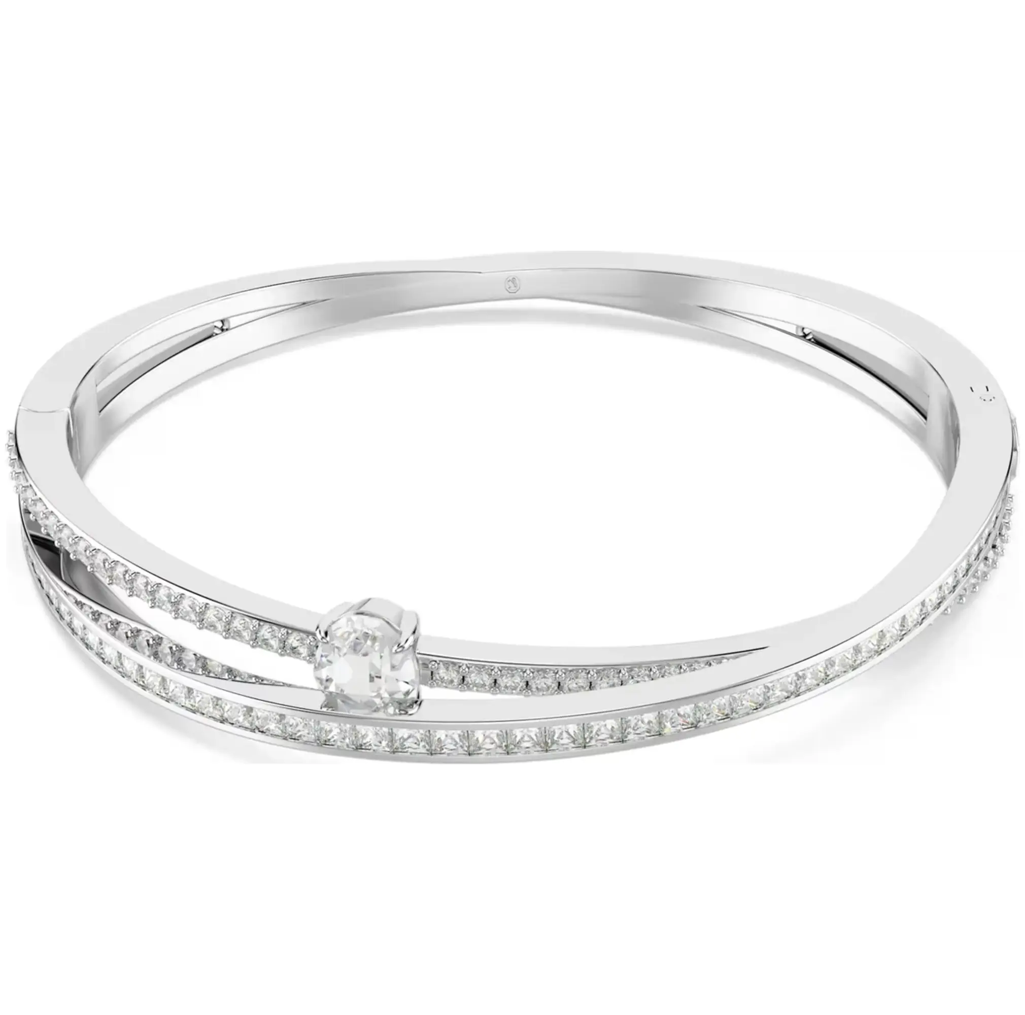 צמיד Hyperbola עם קריסטל לבן של Swarovski