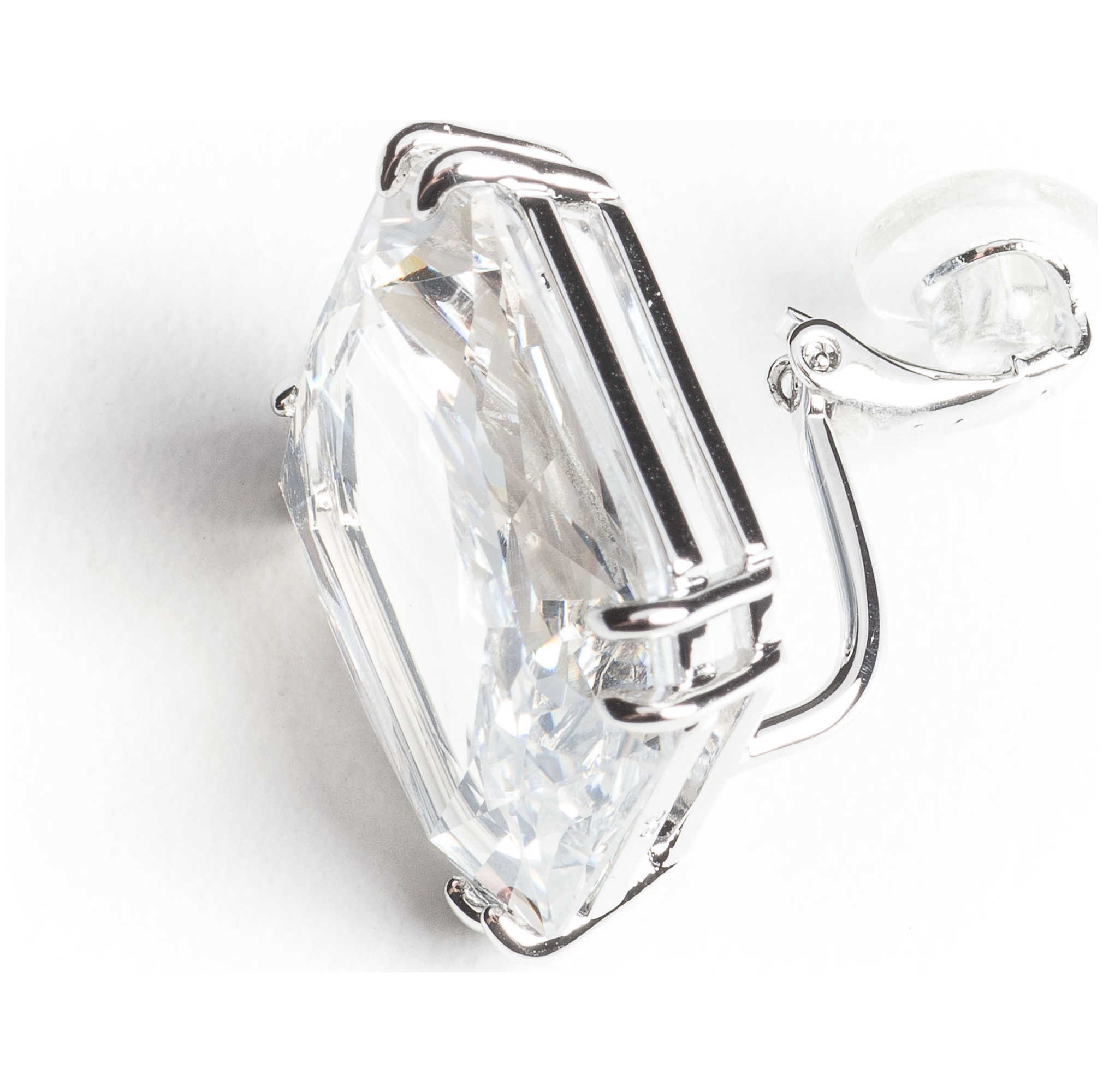 עגילים Mesmera עם קריסטל לבן של Swarovski