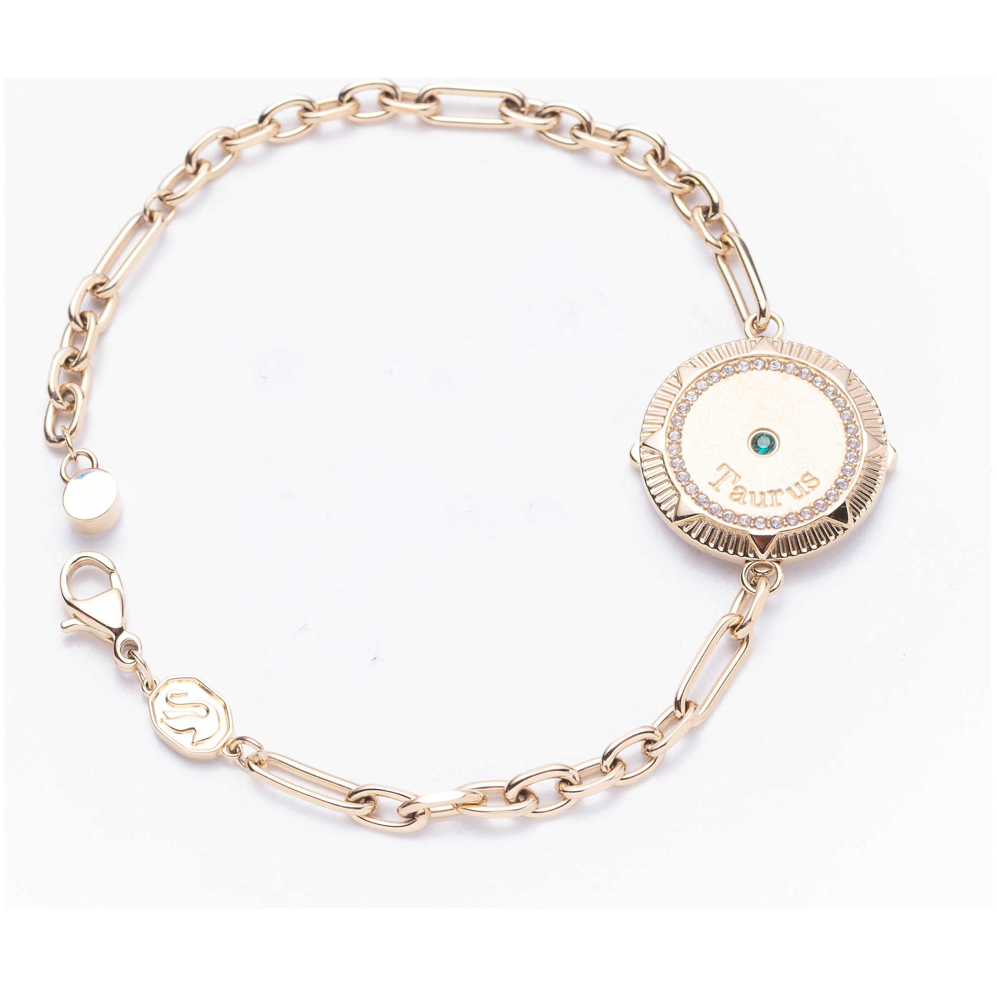 צמיד Zodiac Taurus עם קריסטל לבן של Swarovski