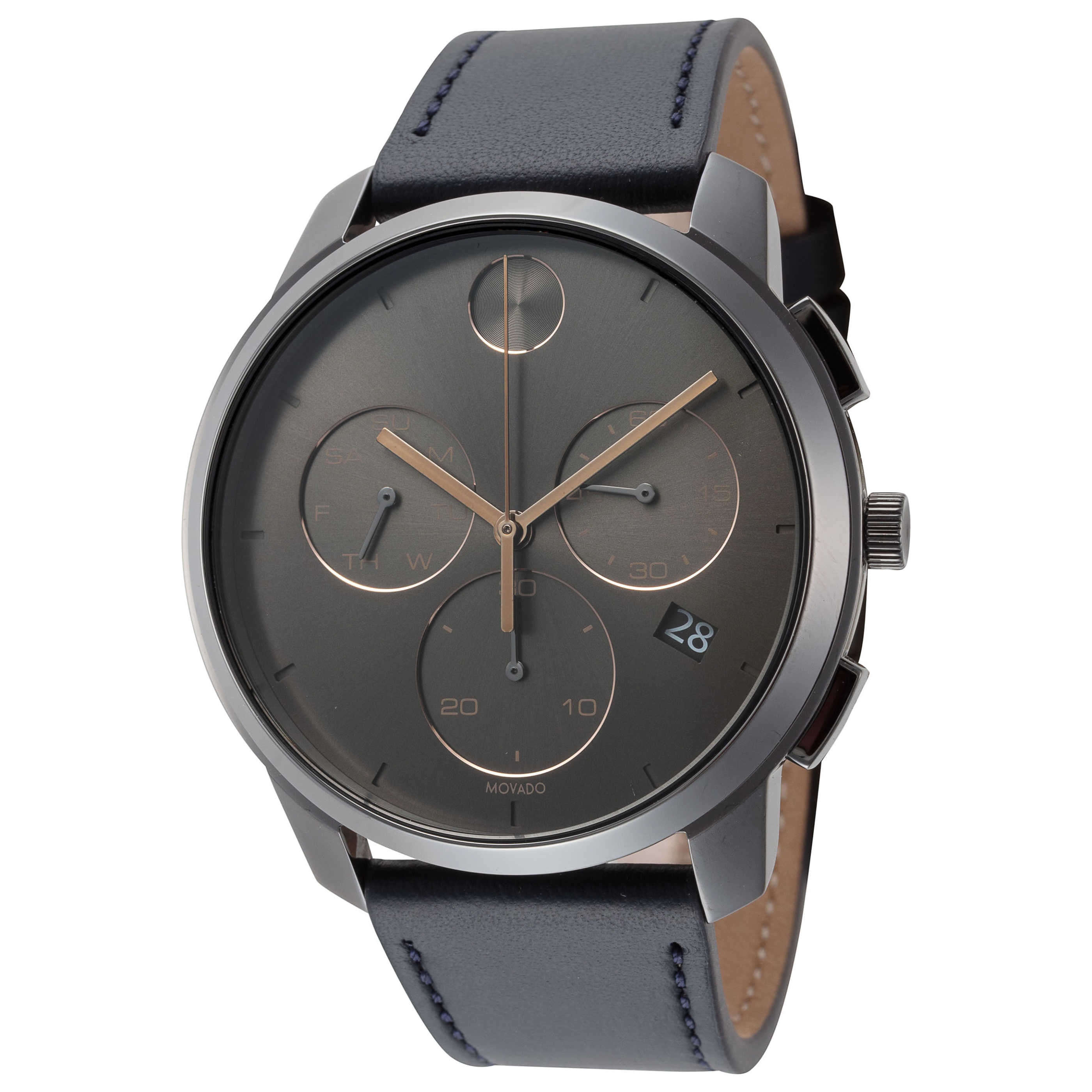 שעון Movado דגם Thin לגברים 42 מ״מ כרונוגרף קוורץ