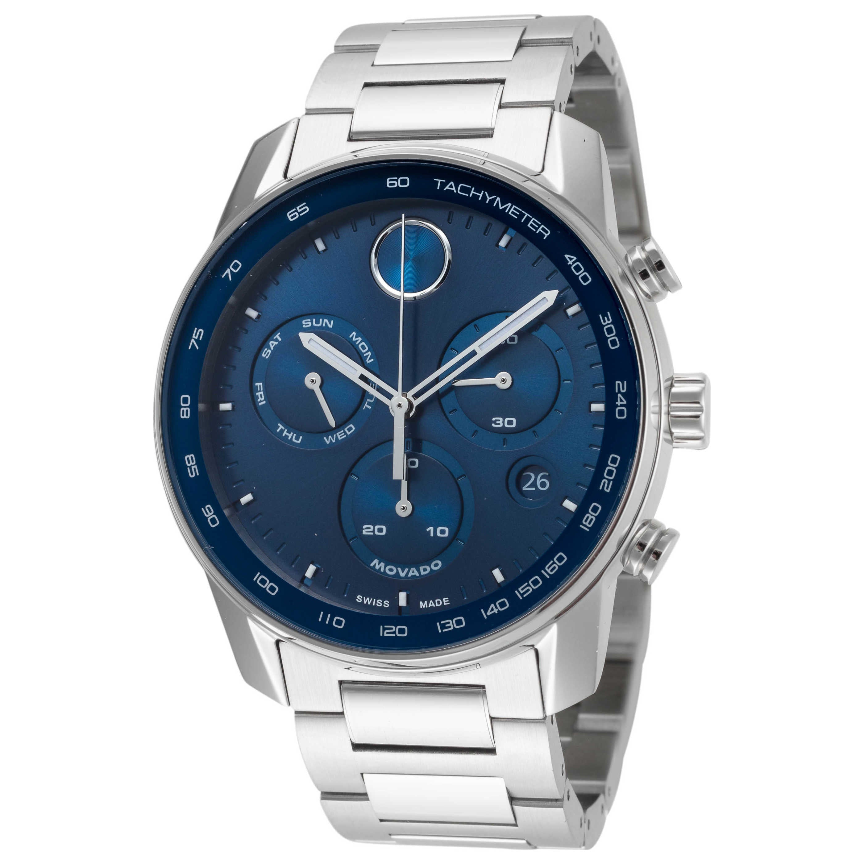 שעון Movado דגם Bold Verso לגברים 44 מ״מ כרונוגרף קוורץ