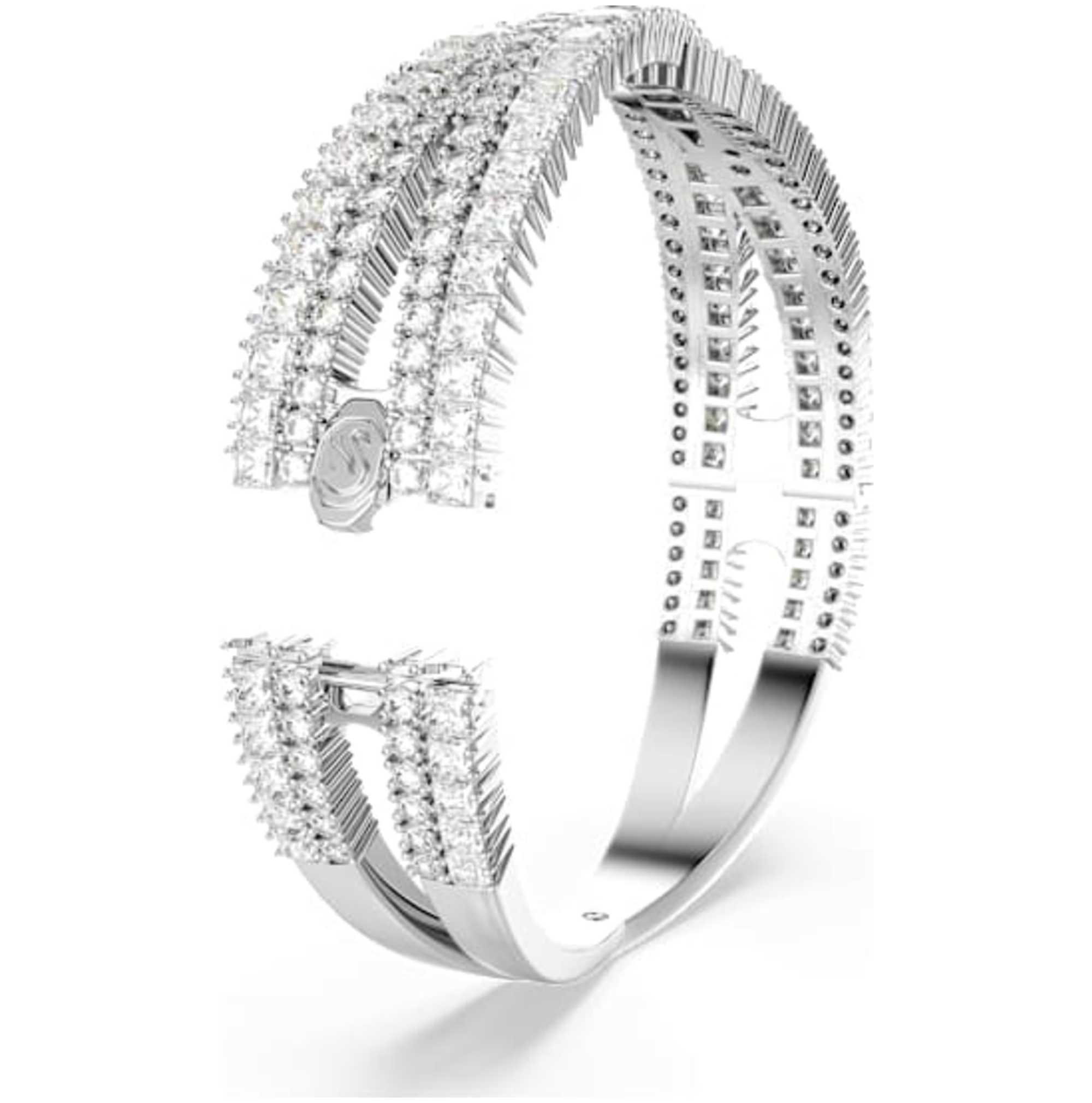 צמיד Hyperbola עם קריסטל לבן של Swarovski