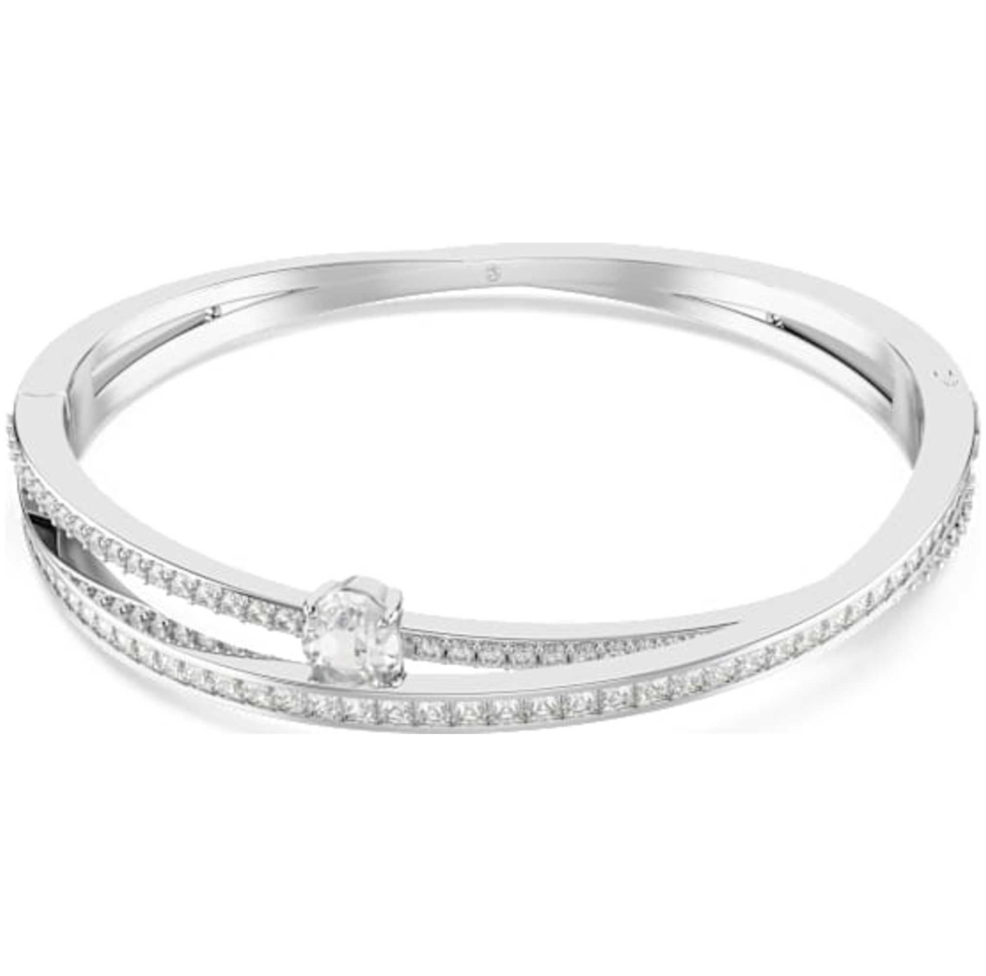 צמיד Hyperbola עם קריסטל לבן של Swarovski