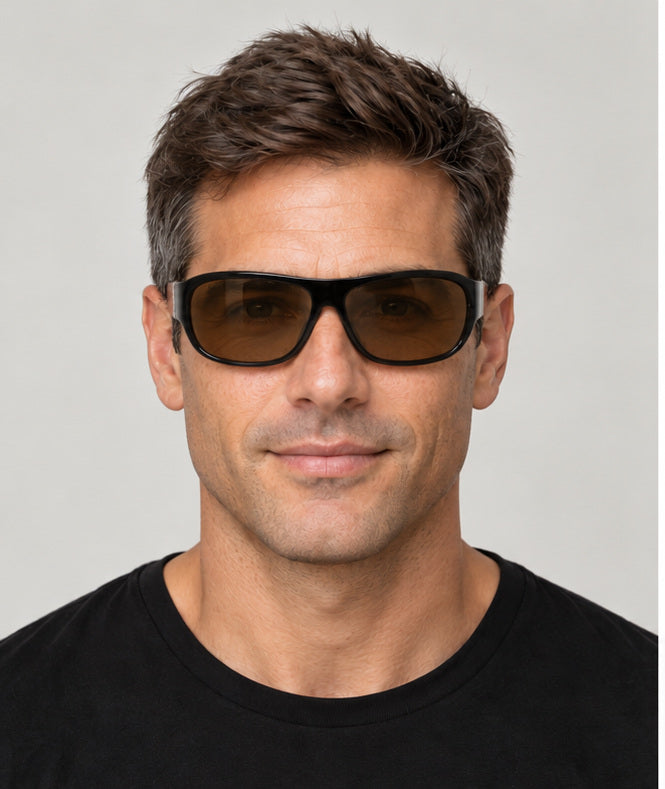 Bugatti Men's 66mm Black Sunglasses 43B-BK