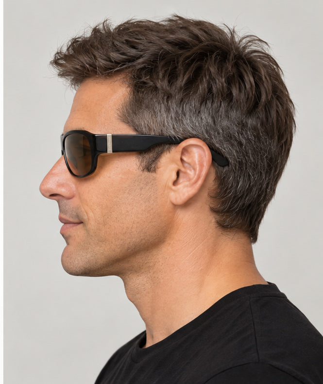Bugatti Men's 66mm Black Sunglasses 43B-BK