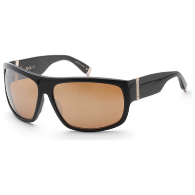 Bugatti Men's 66 mm Black Sunglasses 43C-BK