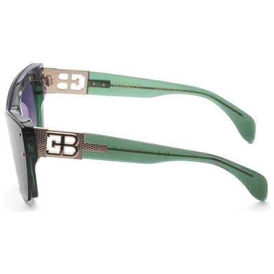 Bugatti Women's 55mm Bottle Green White Gold Sunglasses 48L-BGN-AF