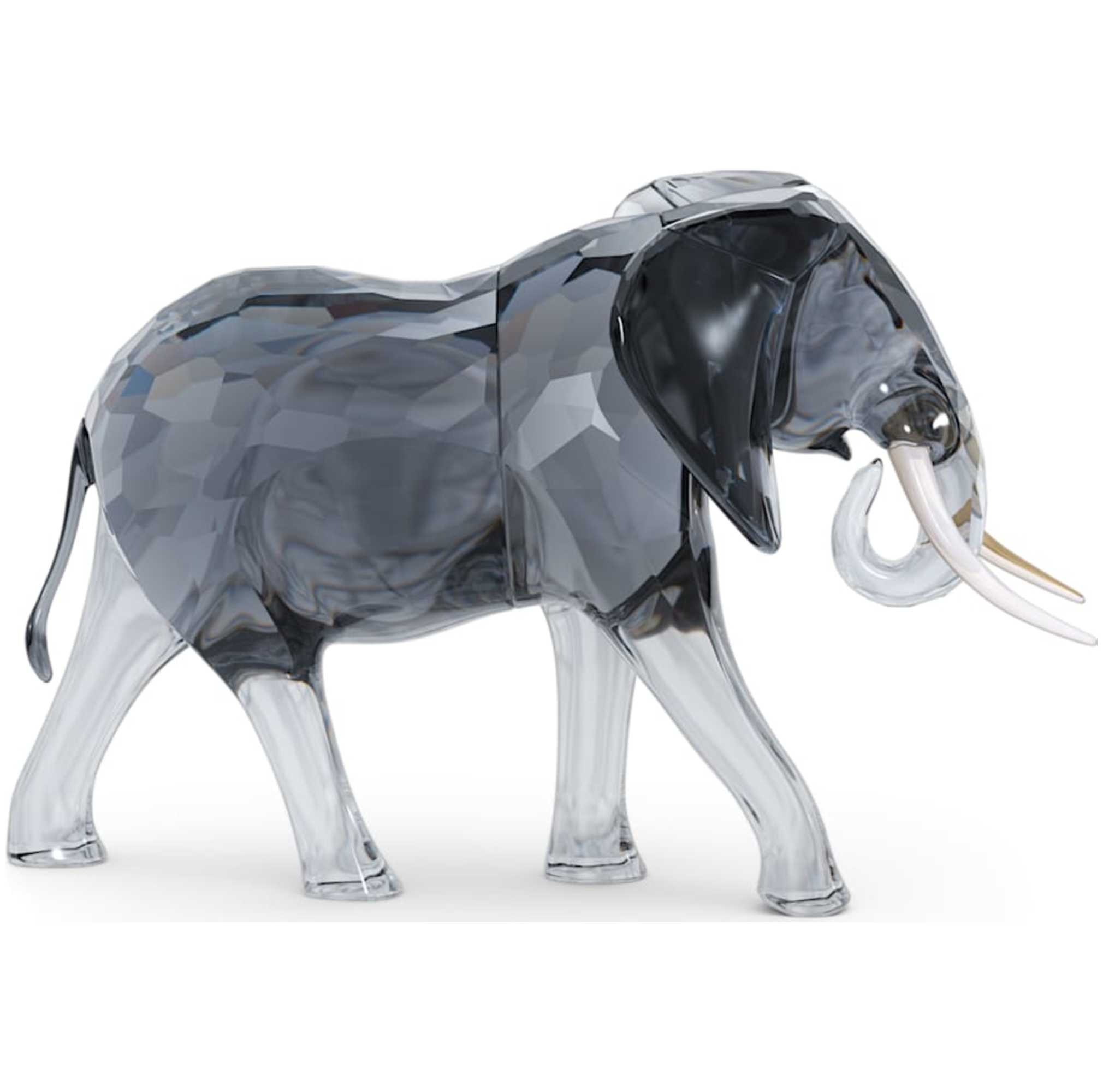 פסלון קריסטל Elegance of Africa: Elephant בצבע אפור של Swarovski