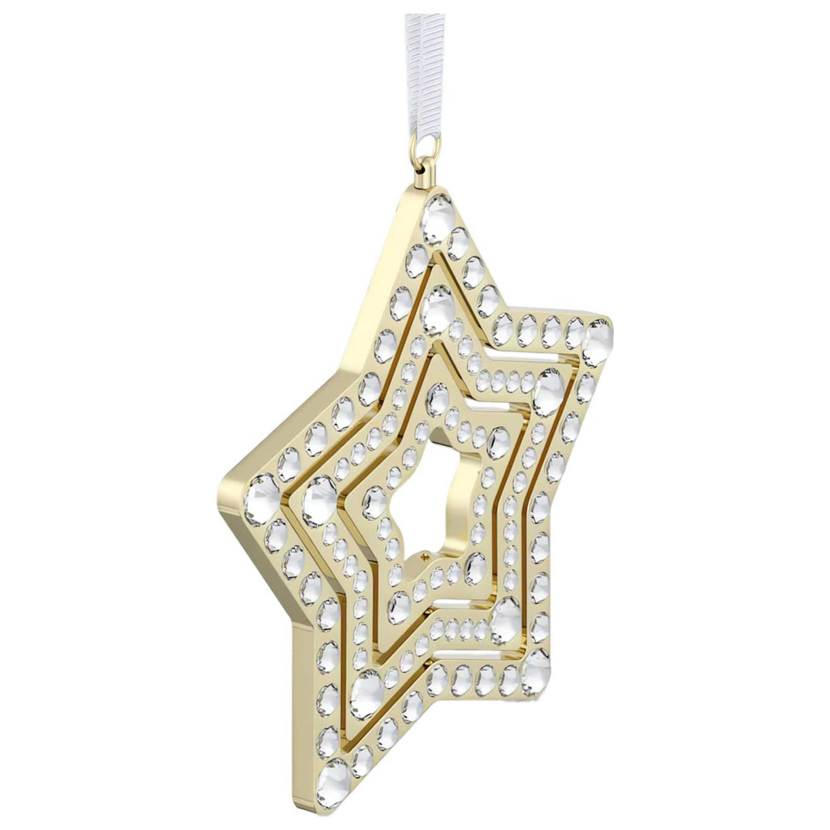 קישוט Holiday Magic Star Large עם קריסטלים לבנים של Swarovski