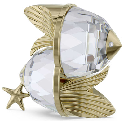 פסלון Zodiac: Pisces עם קריסטלים לבנים של Swarovski