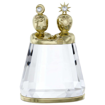 פסלון Zodiac: Gemini עם קריסטלים לבנים של Swarovski