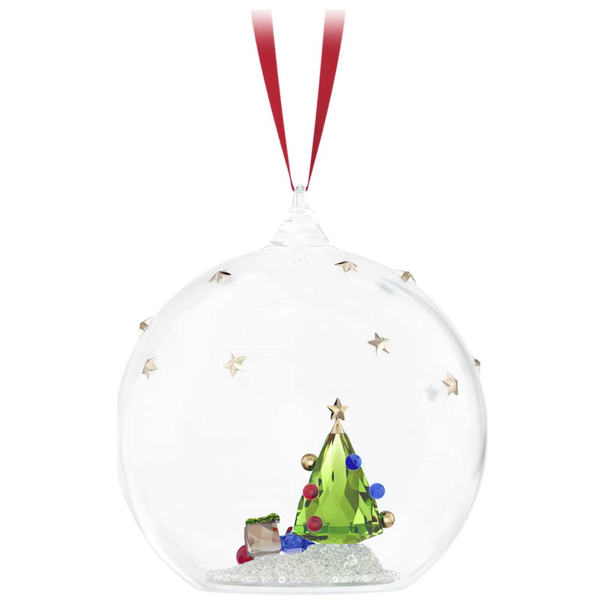 קישוט Holiday Cheer: Tree and Gifts עם קריסטלים ירוקים של Swarovski
