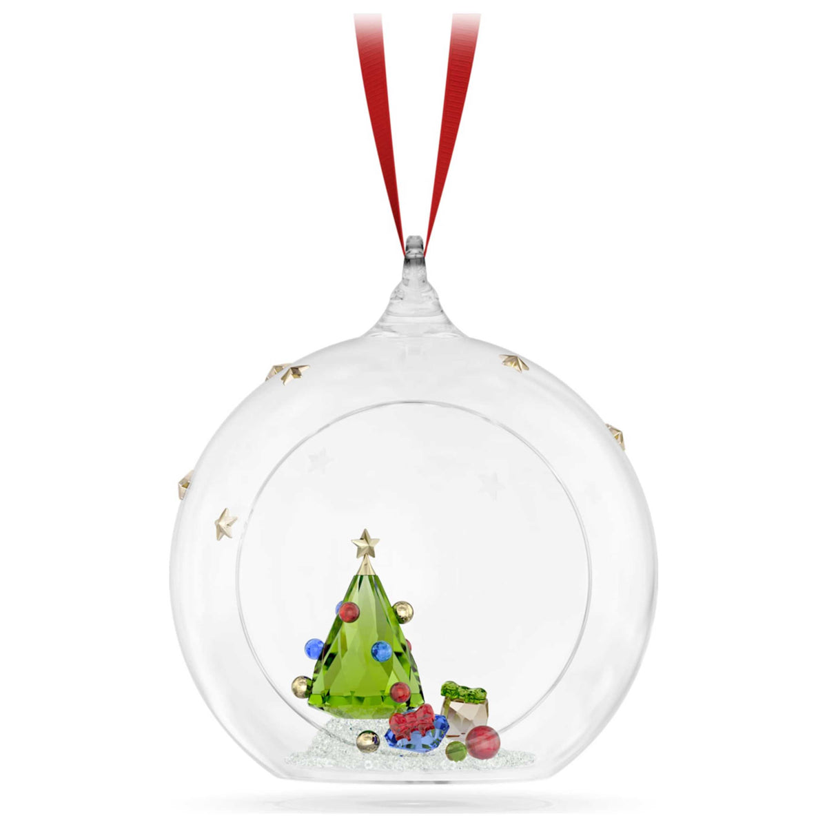 קישוט Holiday Cheer: Tree and Gifts עם קריסטלים ירוקים של Swarovski