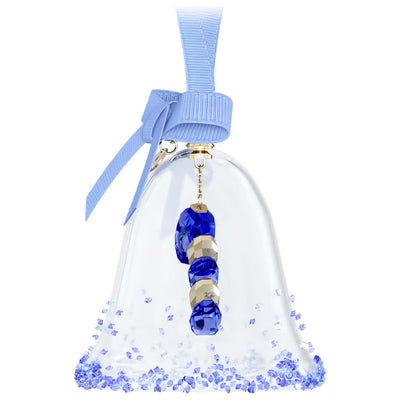 קישוט Holiday Cheers: Bell עם קריסטלים כחולים של Swarovski