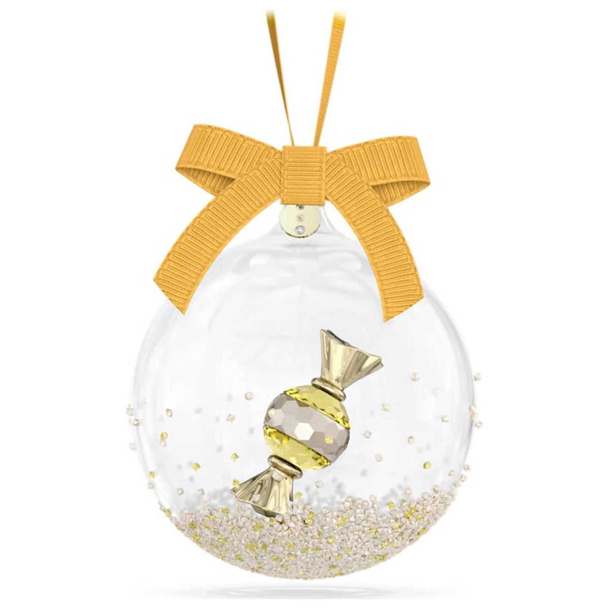קישוט Holiday Cheers Dulcis עם קריסטלים צהובים של Swarovski