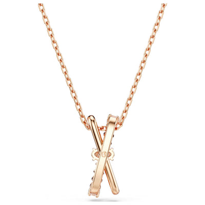 שרשרת Hyperbola עם קריסטלים לבנים של Swarovski