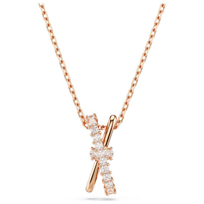 שרשרת Hyperbola עם קריסטלים לבנים של Swarovski