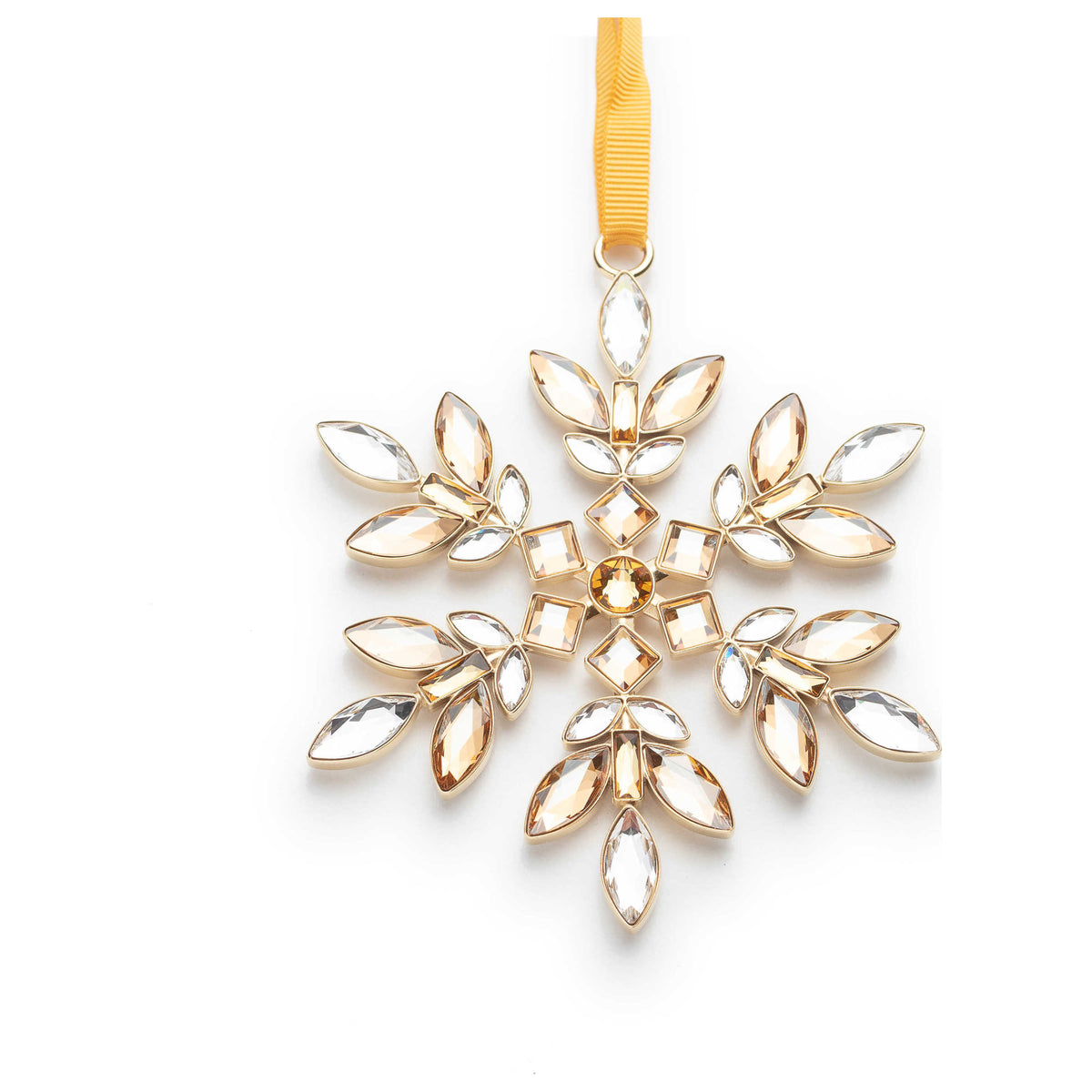 קישוט Gema עם קריסטלים צהובים של Swarovski