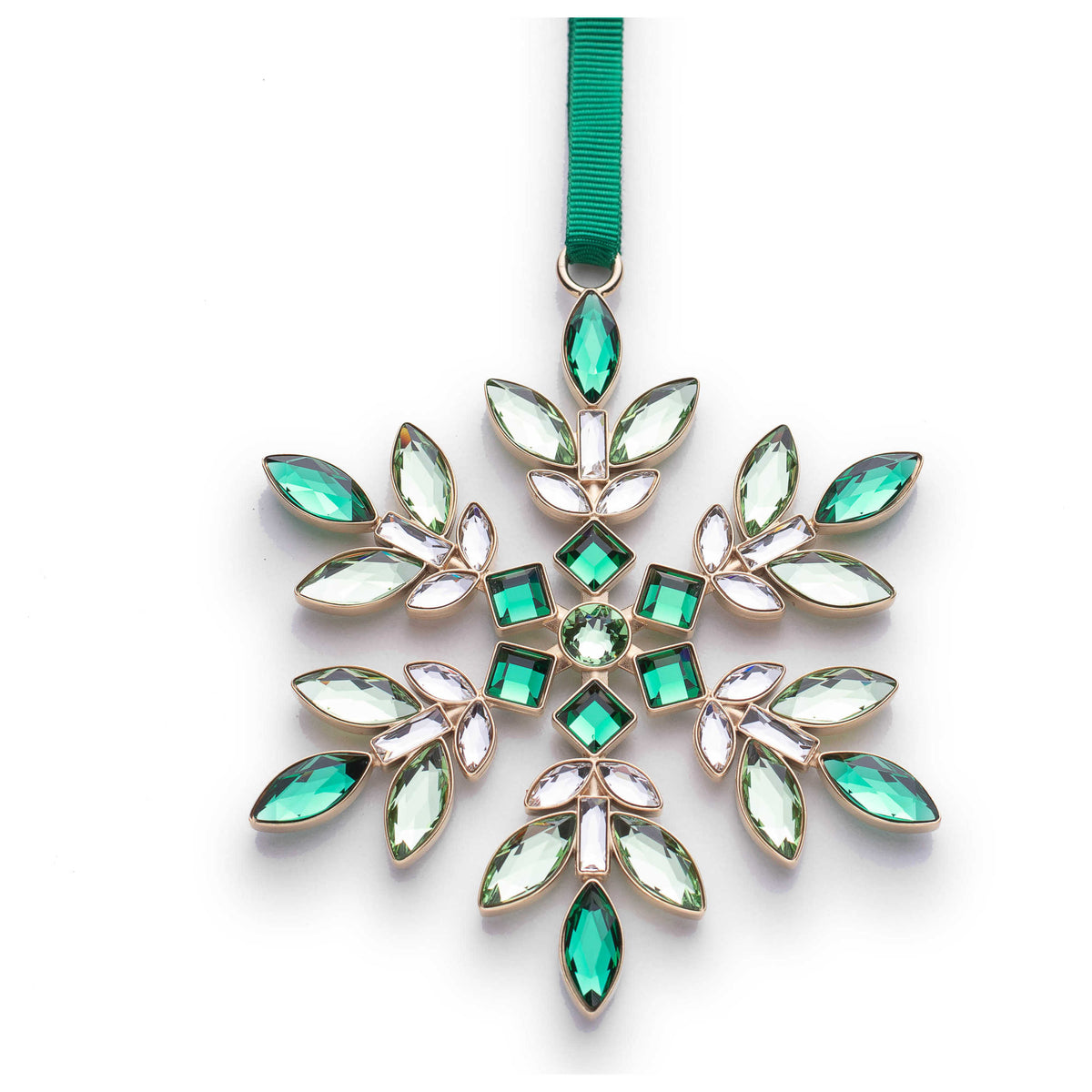 קישוט Gema עם קריסטלים ירוקים של Swarovski