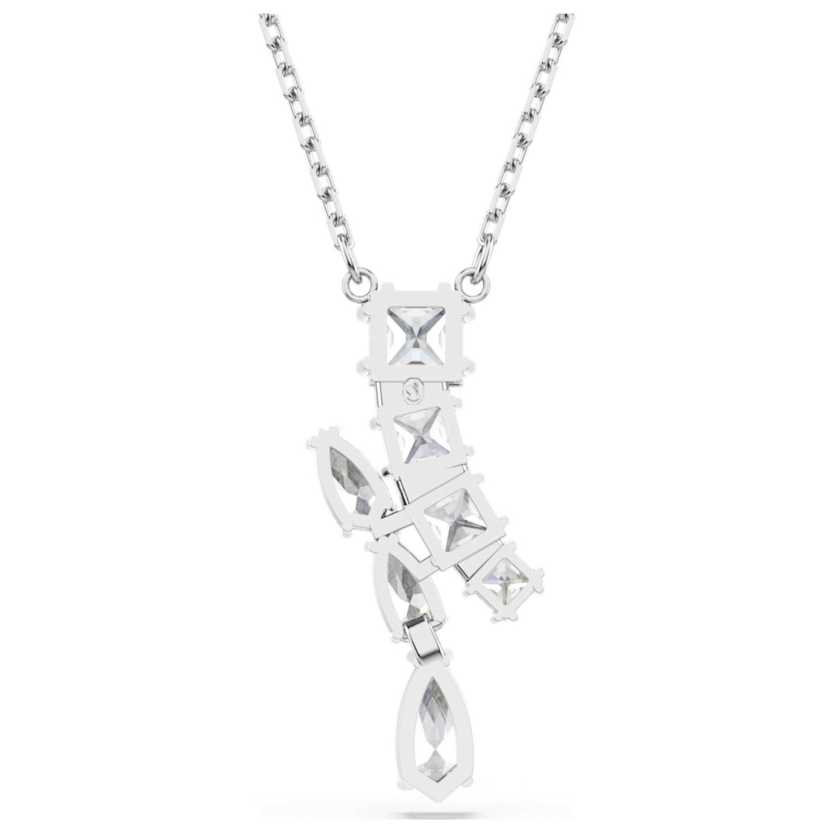 שרשרת Matrix עם קריסטלים לבנים של Swarovski