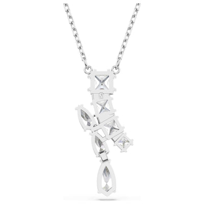 שרשרת Matrix עם קריסטלים לבנים של Swarovski