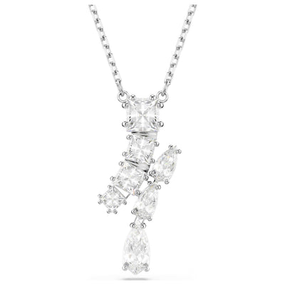 שרשרת Matrix עם קריסטלים לבנים של Swarovski