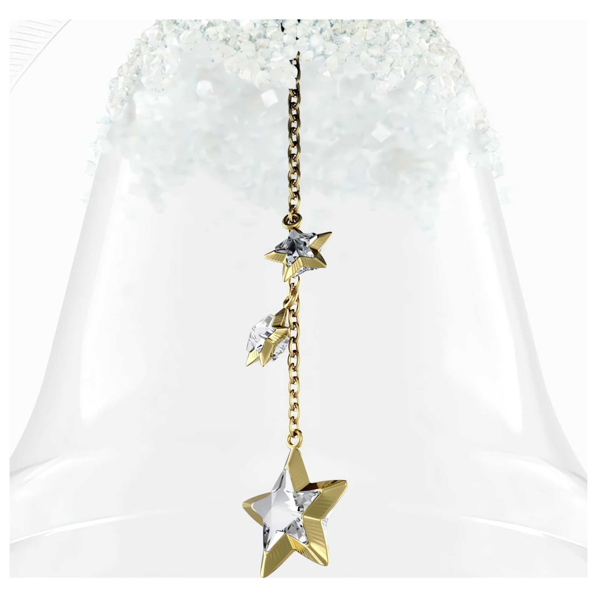 קישוט Annual Edition: 2025 Bell עם קריסטלים לבנים של Swarovski