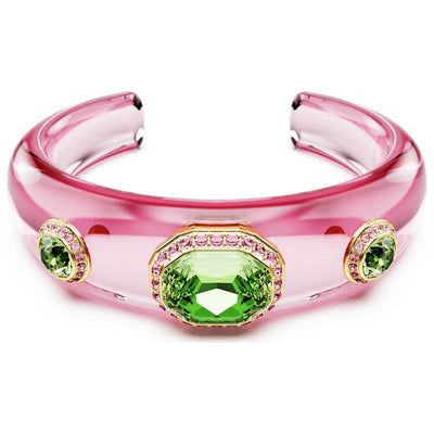 צמיד פתוח Dulcis עם קריסטלים ירוקים של Swarovski