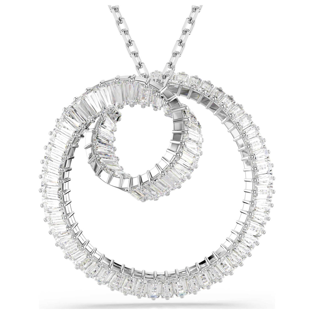 שרשרת Matrix עם קריסטלים לבנים של Swarovski