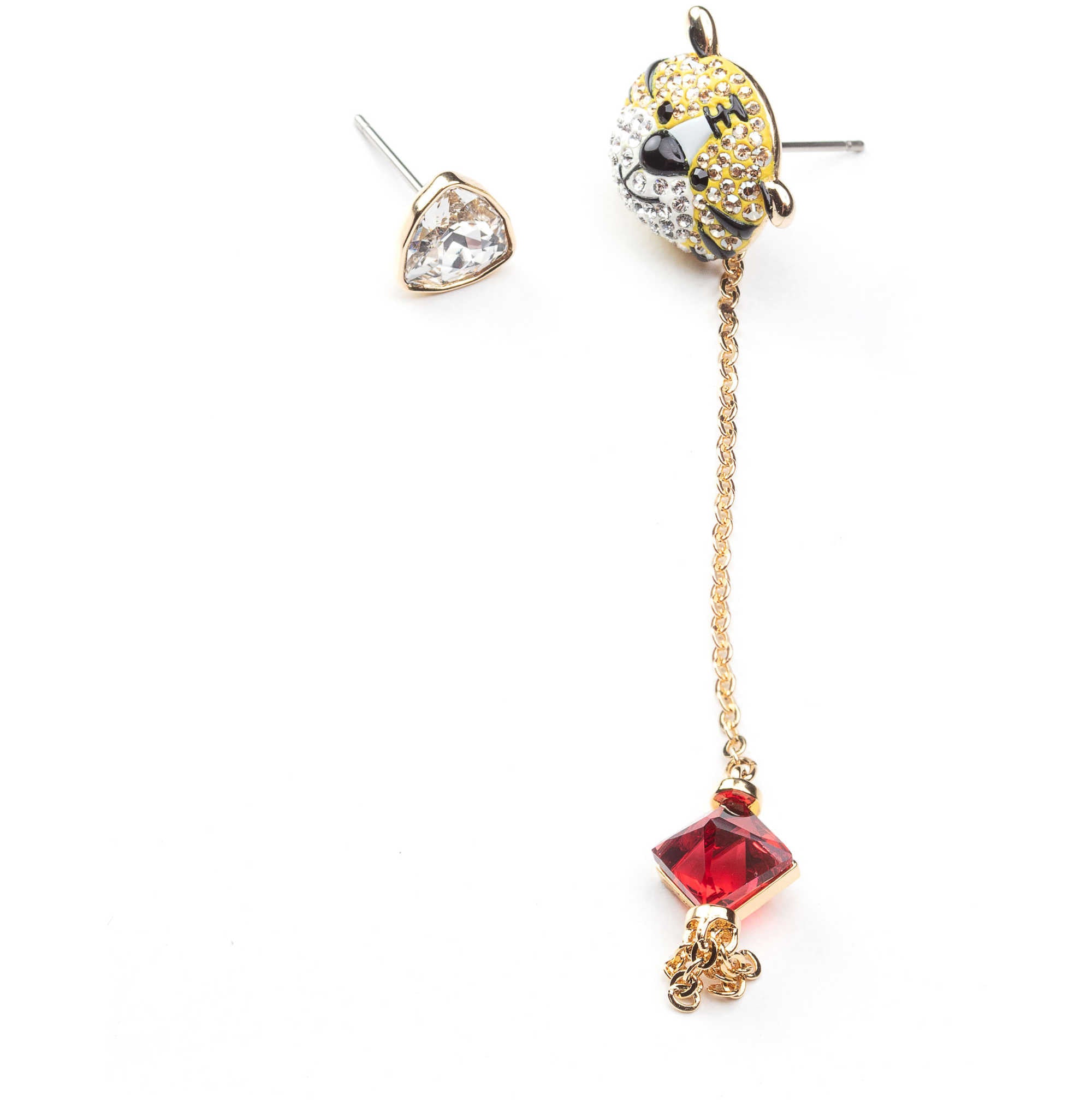 עגילים Zodiac עם קריסטל רב־צבעוני של Swarovski