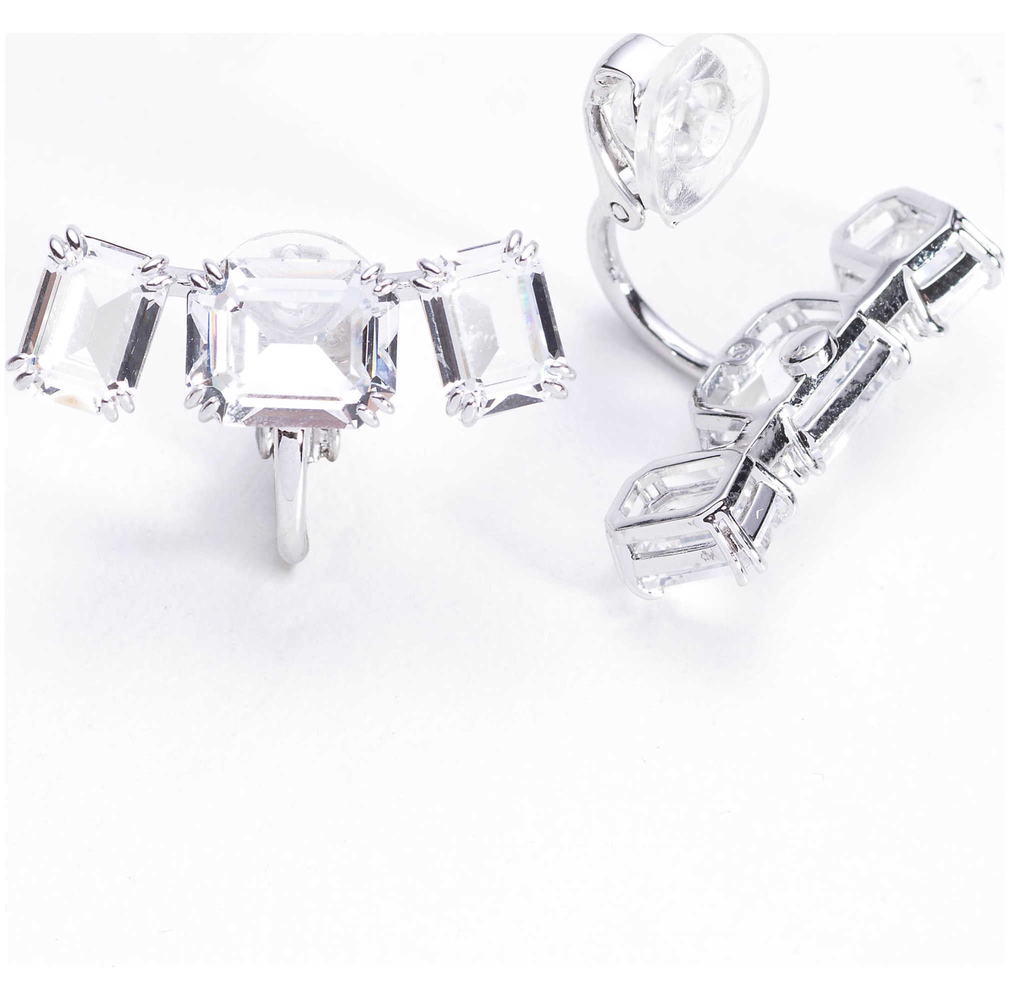 עגילים Millenia עם קריסטל לבן של Swarovski