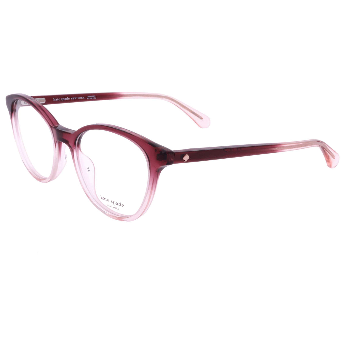 משקפי ראייה Kate Spade דגם Aggie לנשים 50 מ״מ בצבע אדום ורוד