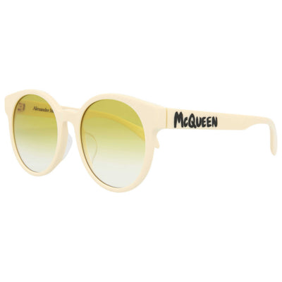 משקפי שמש Alexander McQueen דגם Am0349Sa לנשים 55 מ״מ בצבע לבן