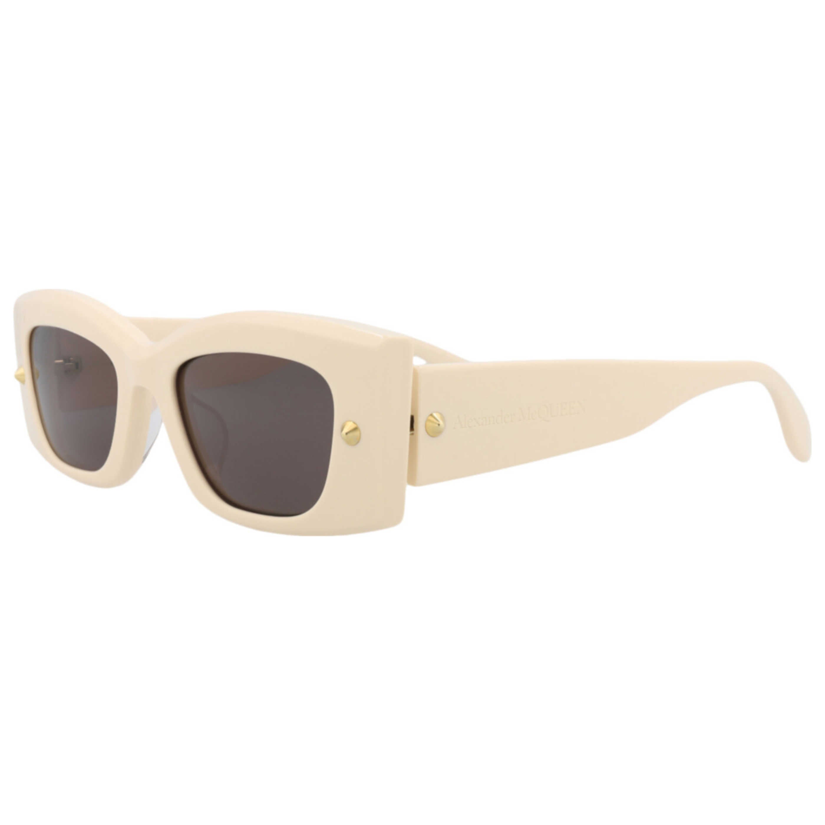 משקפי שמש Alexander McQueen דגם Am0426S יוניסקס 51 מ״מ בצבע Ivory
