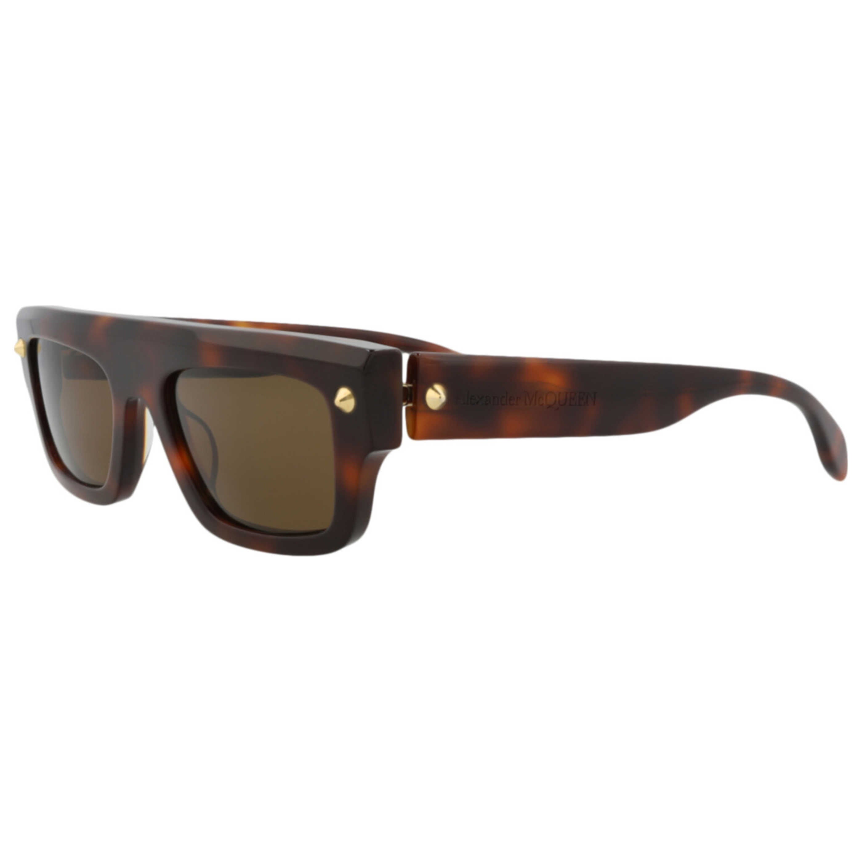 משקפי שמש Alexander McQueen דגם Am0427S יוניסקס 52 מ״מ בצבע הוואנה