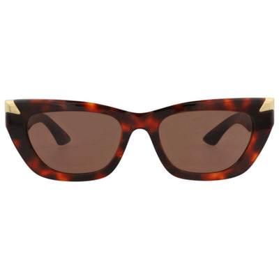 משקפי שמש Alexander McQueen דגם Am0440Sa לנשים 53 מ״מ בצבע הוואנה